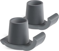 Walker Ski Glides, 2 Pack Durable Glides for Folding 2 Pack, Gray