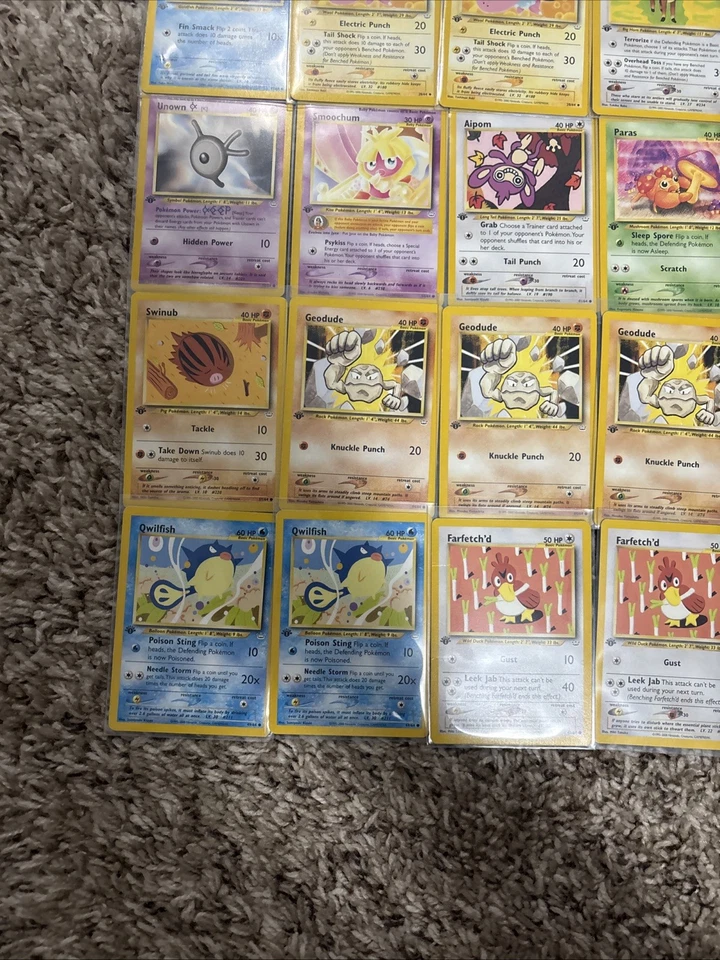 Pokemon 1st Edition Neo Revelation Non-Holo Lot All MP-NM 27 Cards In Total! 22 - Image 2 of 4