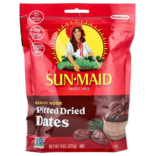 Deglet Noor Pitted Dried Dates, 8 oz (227 g)