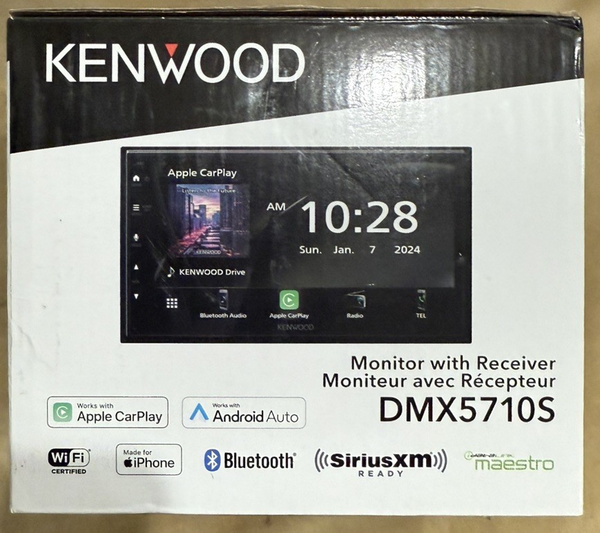 Kenwood DMX5710S 6.8" Car Stereo w/ Wireless CarPlay Android-OPEN BOX!