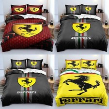 2025 Ferrari Duvet Cover Single Size Cars Quilt Cover Bedclothes Decor/Customize