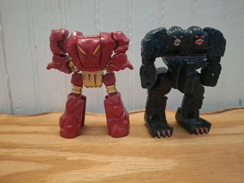 ROCK LORDS Lot Of 2 Sticks N Stones & Brimstone Figure Tonka GoBots 1986 Vintage