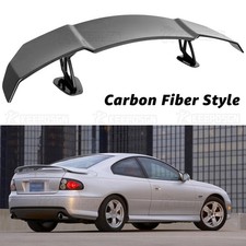 Gt Style Carbon Fiber Style Rear Trunk Spoiler Wing Lip For Pontiac Gto 04-2006