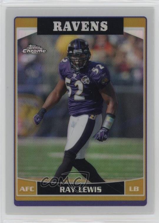 2006 Topps Chrome Refractor Ray Lewis #56 HOF 1dm4