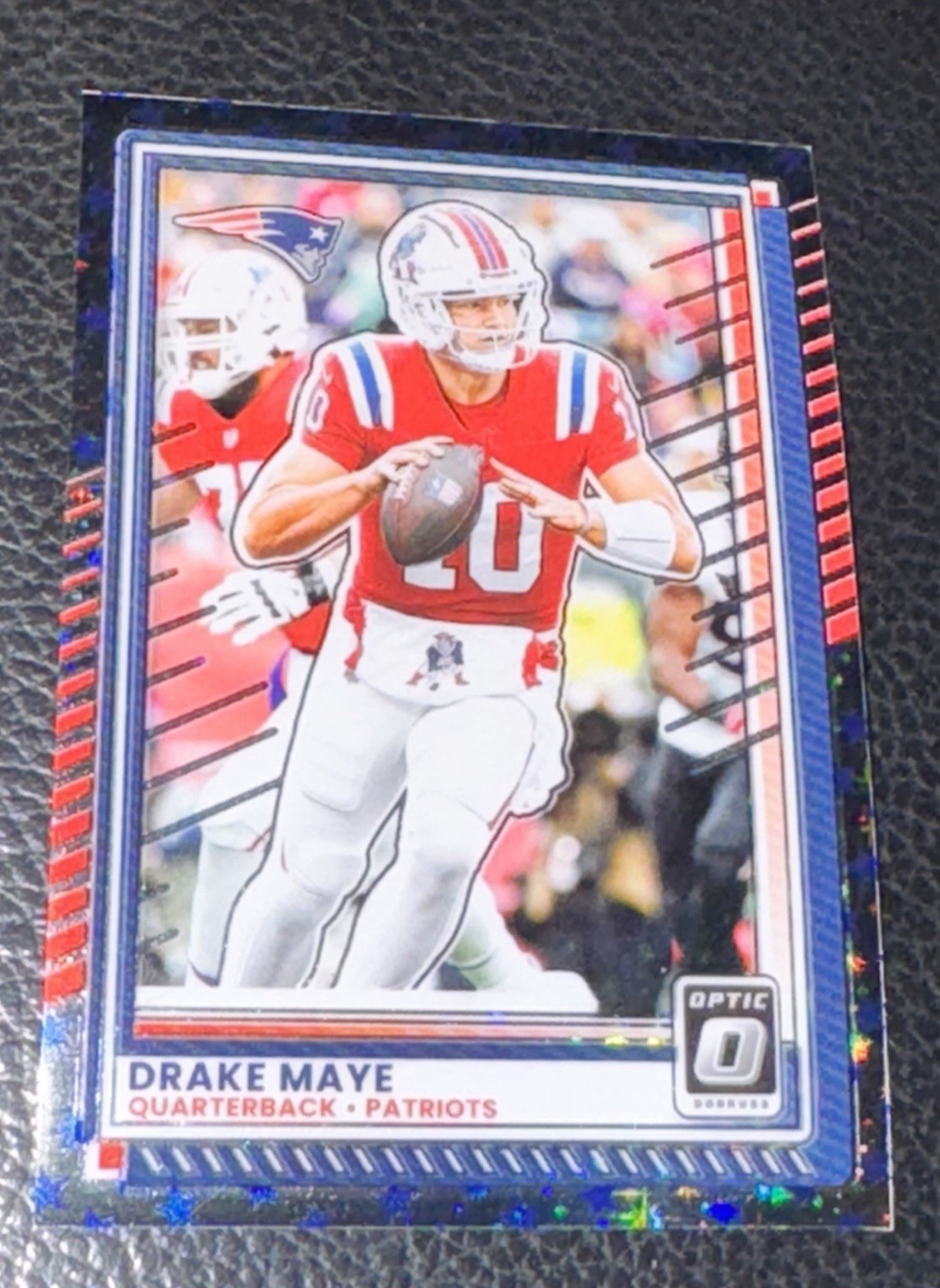2025 Panini Donruss Optic Football Drake Maye Stars Emoji No. 47 (SSP) Patriots