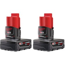Milwaukee 48-11-2412 M12 REDLITHIUM XC 3.0 Battery Two Pack