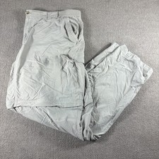 Columbia GRT Pants Mens XL Gray Convertible Zip Off Cargo Hiking Nylon Inseam 32