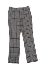 Free People Molly Houndstooth Mid Waist Straight Trouser Knit Pants Size 4