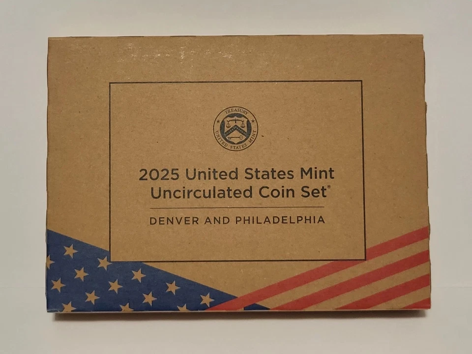 2025 US MINT UNCIRCULATED DENVER & PHILADELPHIA SET 20 COINS  SEALED BOX 25RJ %. - Image 3 of 4