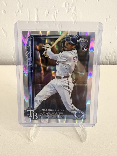 2025 Topps Chrome Update Series -  Chandler Simpson #USC17  Refractor (RC) - Picture 1 of 2