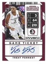 2020 Panini Contenders Draft Picks TRENT FORREST Game Ticket Auto