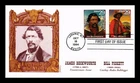 DR JIM STAMPS US COVER JIM BECKWOURTH LEGENDS OF THE WEST FIRST DAY ISSUE COMBO