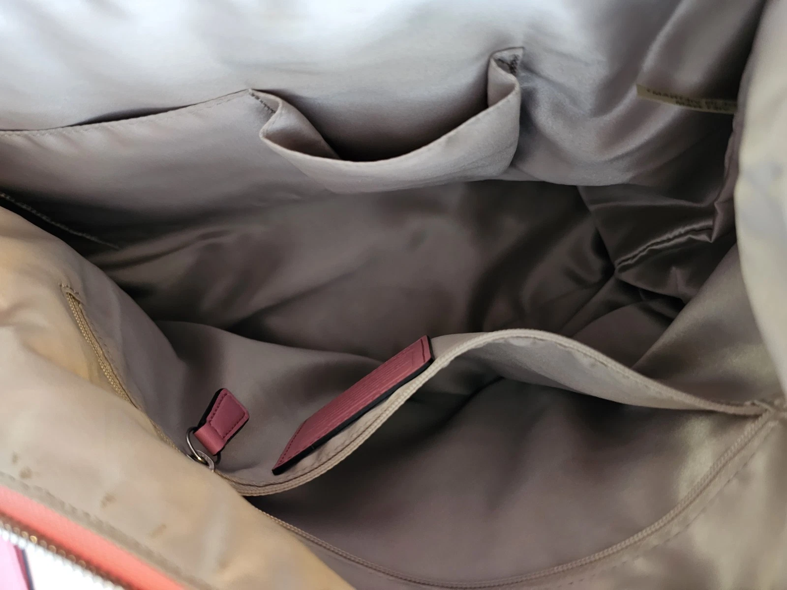 Borsa a mano Coach KRST grande in pelle rosa e argento nuova con etichette F22309