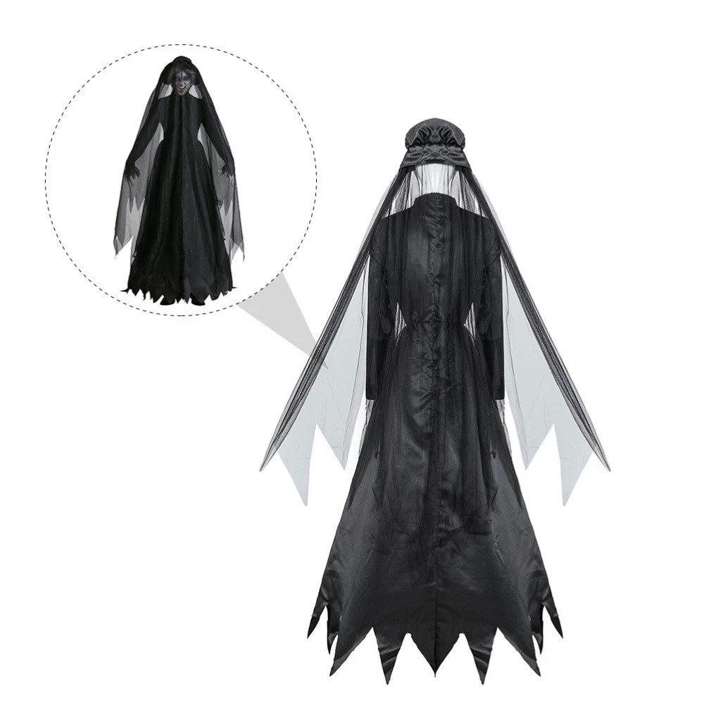 VETEMENTS 1 Set Costume Halloween Costume Halloween Vestito Lungo Maschera Abbigliamento