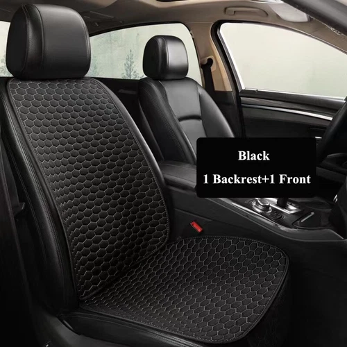 Linen Front Rear Car Seat Cover Protector Seat Back Cushion Pad Mat Fr Truck SUV - Bild 19 von 24