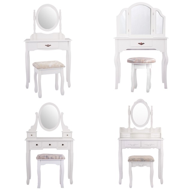 girls white vanity set