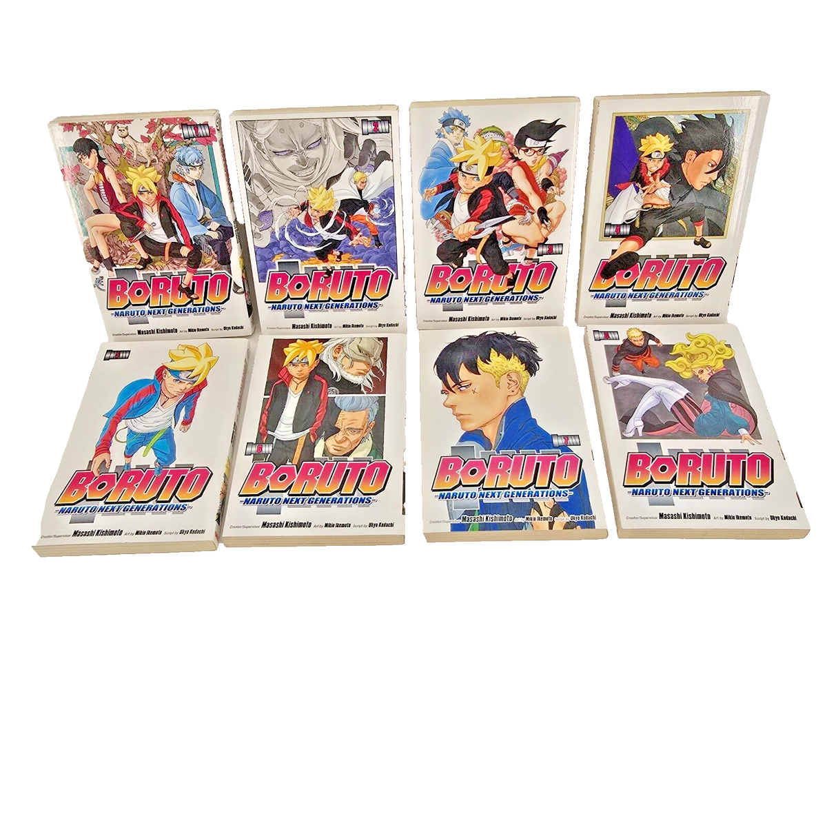 Boruto Naruto Next Generations Manga 8 Book Lot Volumes 1 - 8