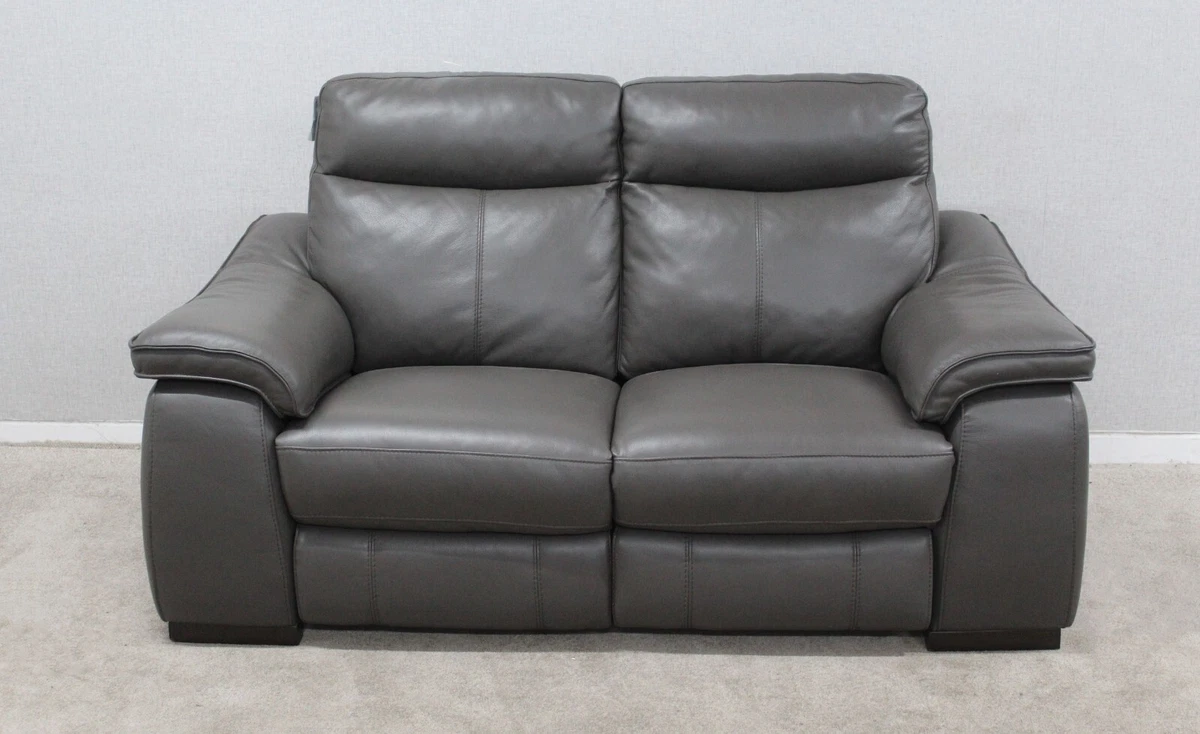 Furniture Village 2 Seater Leather Sofa Baci Living Room