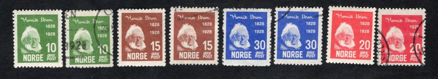 Norway 1928 stamps Mi#137-40 START10%ONLY MH/used CV=82$