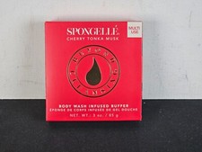 Spongelle Cherry Tonka Musk Sponge Body Wash Infused Buffer New Sealed
