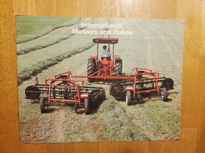 vintage IH INTERNATIONAL MOWERS and RAKES SALES BROCHURE 