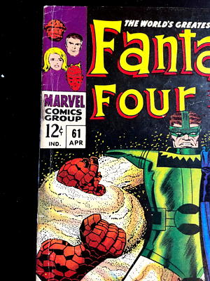 FANTASTIC FOUR #61 VF- SANDMAN, SILVER SURFER Stan Lee Jack Kirby