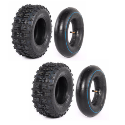 Set of Two 13x5.00-6 Tire & Inner Tube for Go Kart ATV Scooter Quad 4 Wheelers