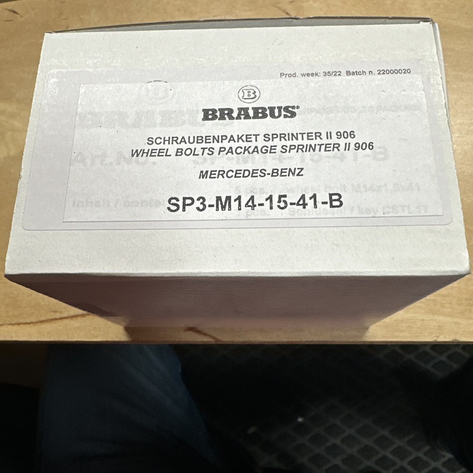 Brabus Mono E Wheel Lug Bolt 14 x1.5 Long 41 MM /Key For Mbz Sprinter OEM 6 Pcs