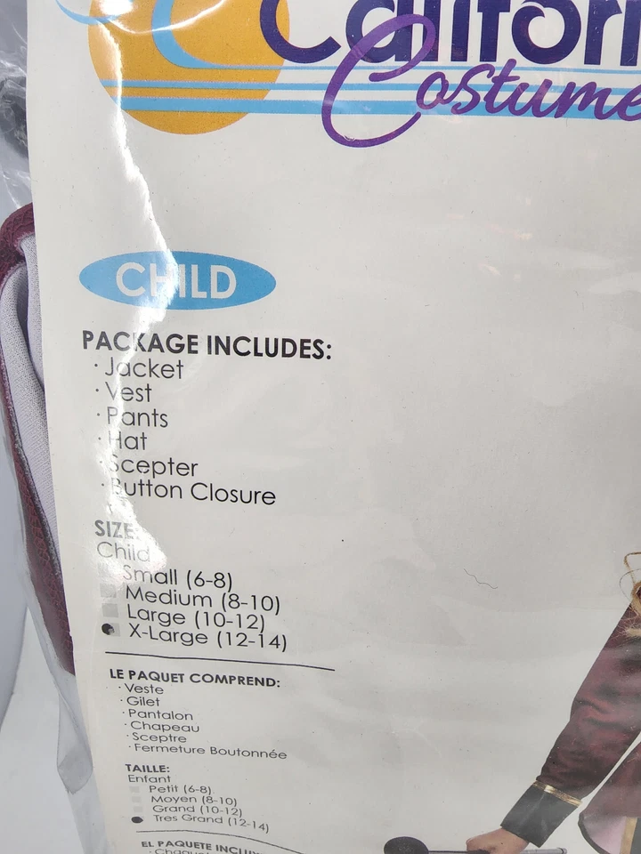 DISFRAZ NIÑO RINGMASTER POR CALIFORNIA DISFRACES TALLA X-GRANDE (12-14) Foto 4 de 4