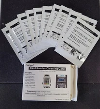 Ci Kyan CR80 Credit Card Reader Cleaner, POS Swipe Terminal Cleaning Cards (1C)