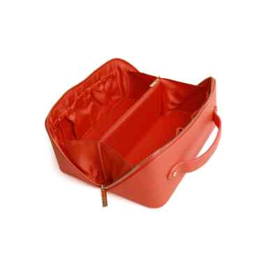 Alice Wheeler Bee Train Case – Ausklappbarer Kosmetikkoffer In Orange Mit Bienen-Design
