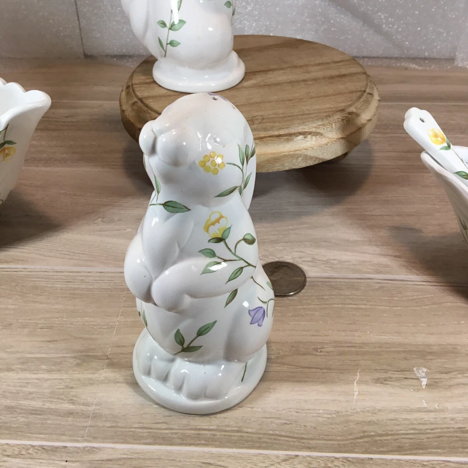 Johnson Brothers Summer Chintz, сливочник, сахарница с ложкой, соль и перец - Изображение 4 из 4