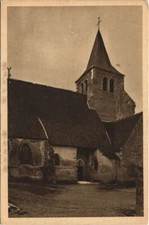 Old postcard Ainay-Chateau Church (48731)