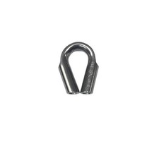 US STAINLESS 316 Stainless Wire Rope Thimble Captive Tubular 5mm (3/16")