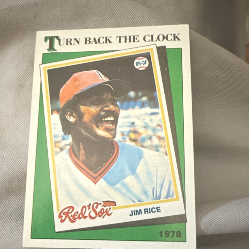 Topps 1988 Jim Rice Boston Red Sox Turn Back The Clock Insert #662
