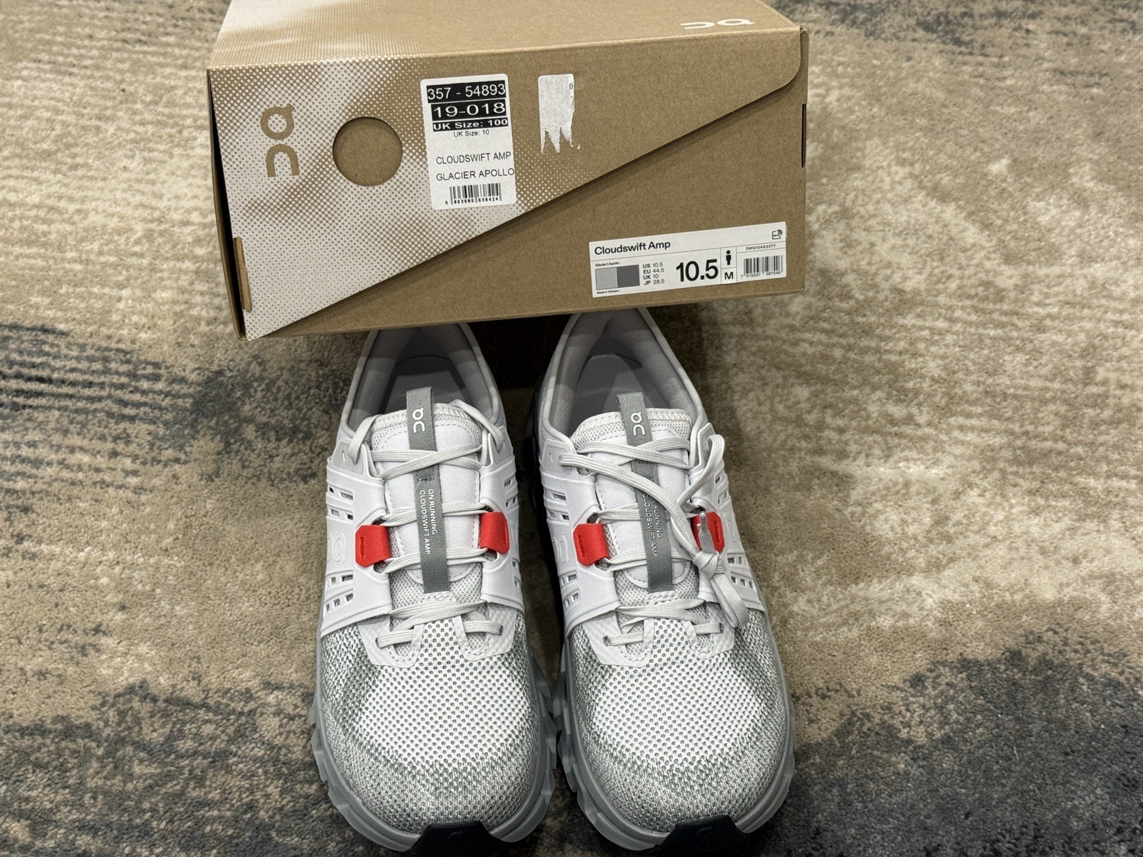 On Cloudswift Amp Glacier Apollo 3MG10463377 Men's Running Shoes RRP £170 image 3