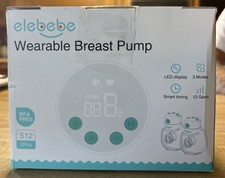 elebebe Wearable Breast Pump, S12 Hands Free Breast Pump with 3 Modes, Brand New
