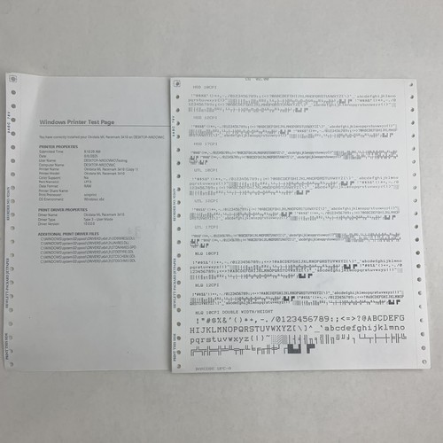 OKI Pacemark 3410 9-PIN Dot Matrix Printer GE8285A Tested No Ribbon - Picture 17 of 17
