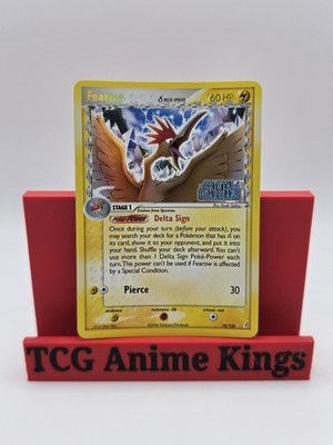 Fearow 18/100 Reverse Holo Rare Stamped Crystal Guardians Pokemon TCG