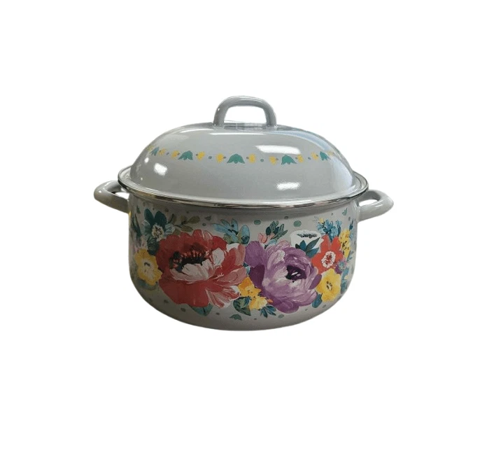 The Pioneer Woman Sweet Romance 6.4-Quart Enamel on Steel Dutch Oven with Lid
Opens in a new window
