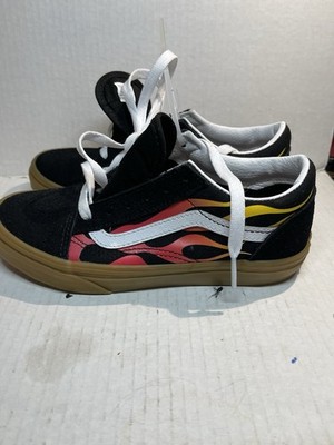 Vans Kids Flame Old Skool Shoes Size 3.0 Kids. No Box/tags See Pics