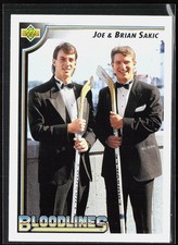 1992-93 Upper Deck #36 Joe Sakic / Brian Sakic BL