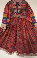 Women Vintage Afghani Dress Handmade Embroidery