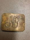 CIVIL WAR ERA MILITIA BELT BUCLE ORIGINAL