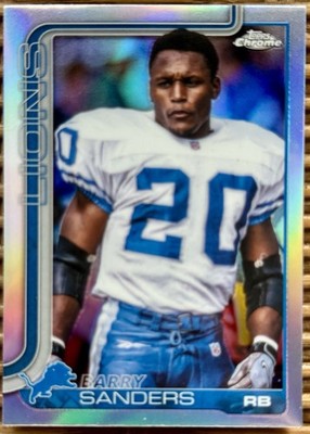 その他 Barry Topps Chrome Barry Sanders #404 Refractor Variation SP Lions Topps