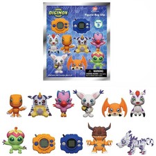 Official Digimon Adventure 3D Bag Clip Blind Bag Figure Agumon Gabumon Random 1