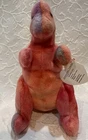 Vtg 1995 Ty Beanie Baby Rex Dinosaur 3rd Gen Hang 2nd Gen Tush New