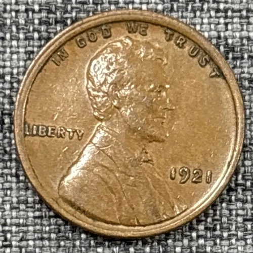 1921 Lincoln cent XF