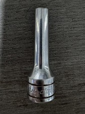 Snap On 3/8" Drive 1/4" 6PT SAE Deep Chrome Socket SFS081