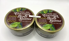 New 2 Jars Trader Joe's Body Butter With Coconut Oil & Shea Butter Total 16oz